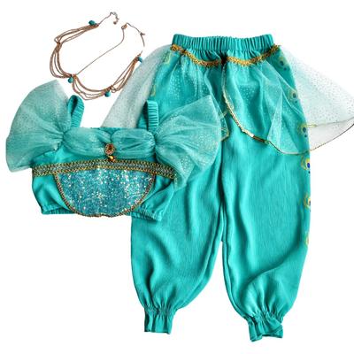 Configurație arabă cu toaletă Cosplay Aladdin Goods Copii Disney Princess Costume de Halloween Cadou de zi de naștere Nepot [coto select] (130) [Iasomie