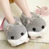 Luxury Winter Hamster Ladies Slippers House Home Cartoon Cute Bear Home Indoor Couple Female Warm Indoor Slipper Casual