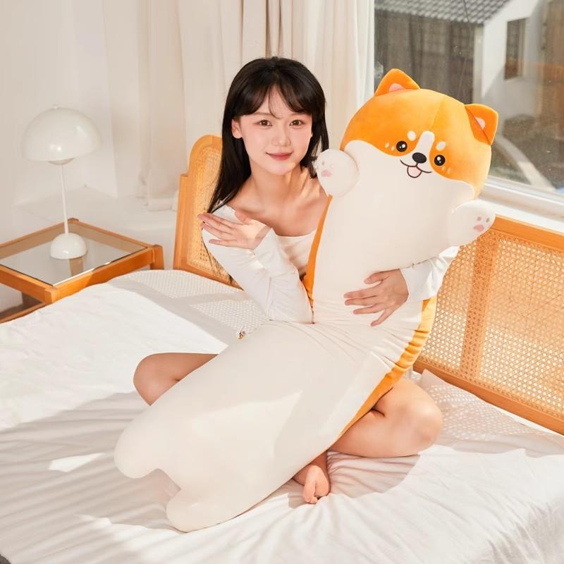 Подушка для сна для собак плюшевая игрушка длинная полосатая кукла кукла сопровождающая ноги 90cm 2980₽