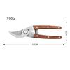 Solid Wood Non-Slip Pruning Shears Carbon Steel Sharp Curved Pruners for Heavy-Duty Garden Grafting & Thick Branch Cutting