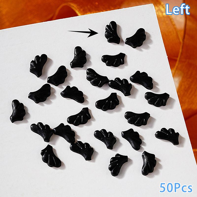 

50 шт. Инс Ногти Ангельские Крылья Смола Шармы Ювелирные Изделия Носить Аксессуары для Ногтей 3D Белая Пудра Мини DIY Накладные Ногти Маникюр Украшение as the picture