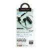 Premium Style Bluetooth Wireless Stereo Earphones with Tough Ear Black 5.0 Cable/Inner Type, (PG-BTE12TC1BK)