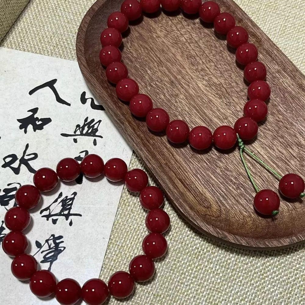 Cherry Bodhi Root Bracelet Yoga Bodhi  Bracelet Prayer Beads Mala Bracelet  Daily Wear