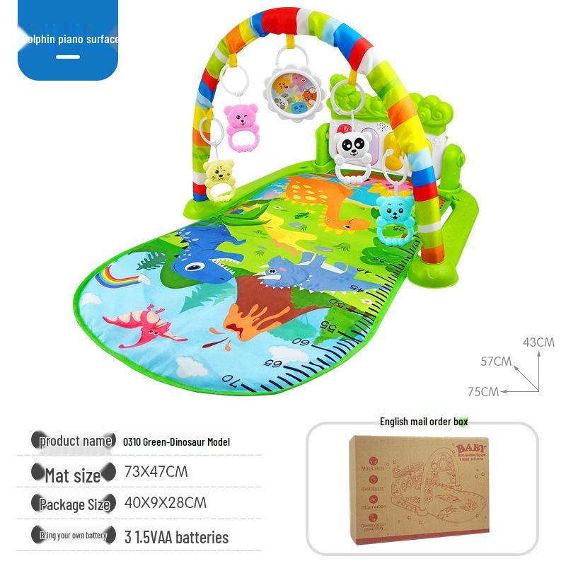 Baby Fitness Rack Musik-Spielmatte mit Klavier- und Trommelfunktionen