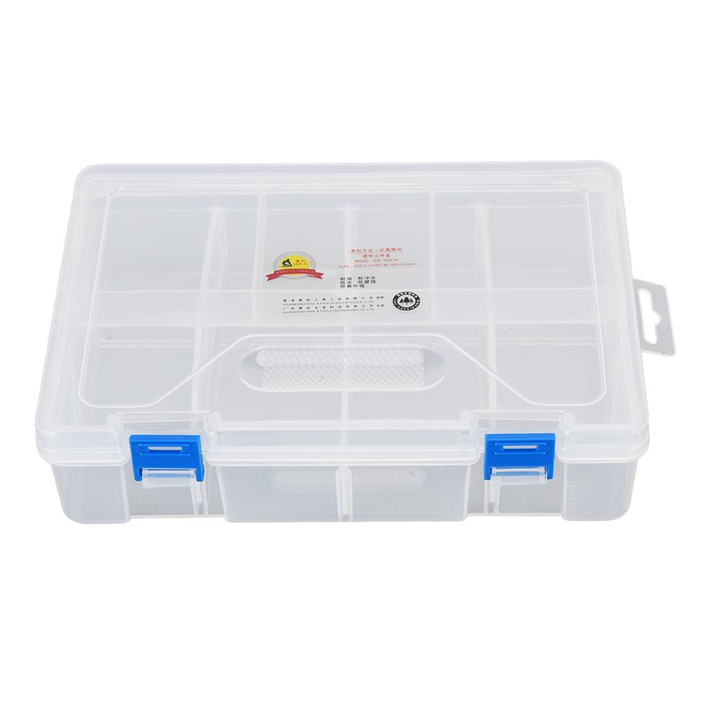 Component Storage Box Transparent Plastic Detachable Accessory Container for Earring Chip