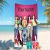 Customizable personalized beach towels (G)I-DLE themed designs.Suitable for the beach, yoga, sports;ideal as beach accessories