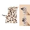 Small Dog Plush Cap for Halloween with Leopard Print Pet Birthday Party Props Hat Dogs Adjustable Strap Pullover Hat