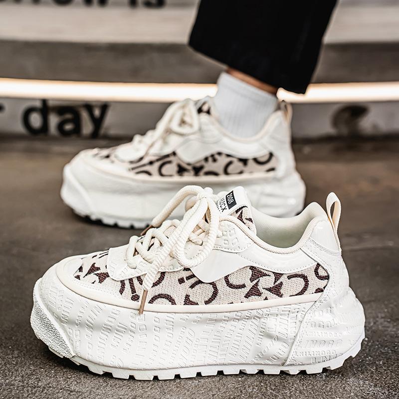Fashion 2025 New Men's Classic Sneakers Youth Fashion Lightweight Casual Shoes High Lift Thick Bottom Height Increasing Running Shoes