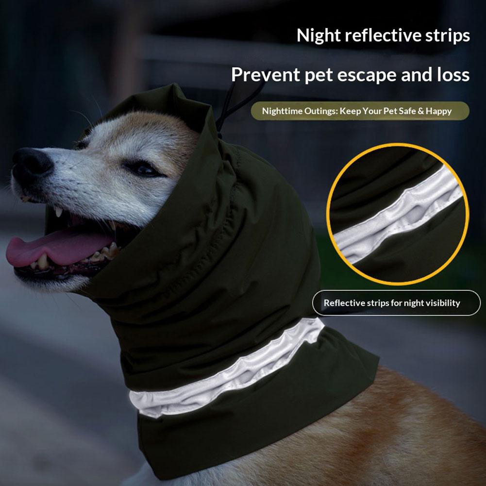 Pet Dog Windproof Hat Autumn Winter Outdoor Anti Cold Noise Startle Scarf Comfortable Multiple Colors Available Warm Headgear