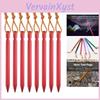 Tent Pegs 18cm Tent Aluminum Stake Ground Nails With Reflective Rope Outdoor Camping Hiking Equipment Tent Accessories