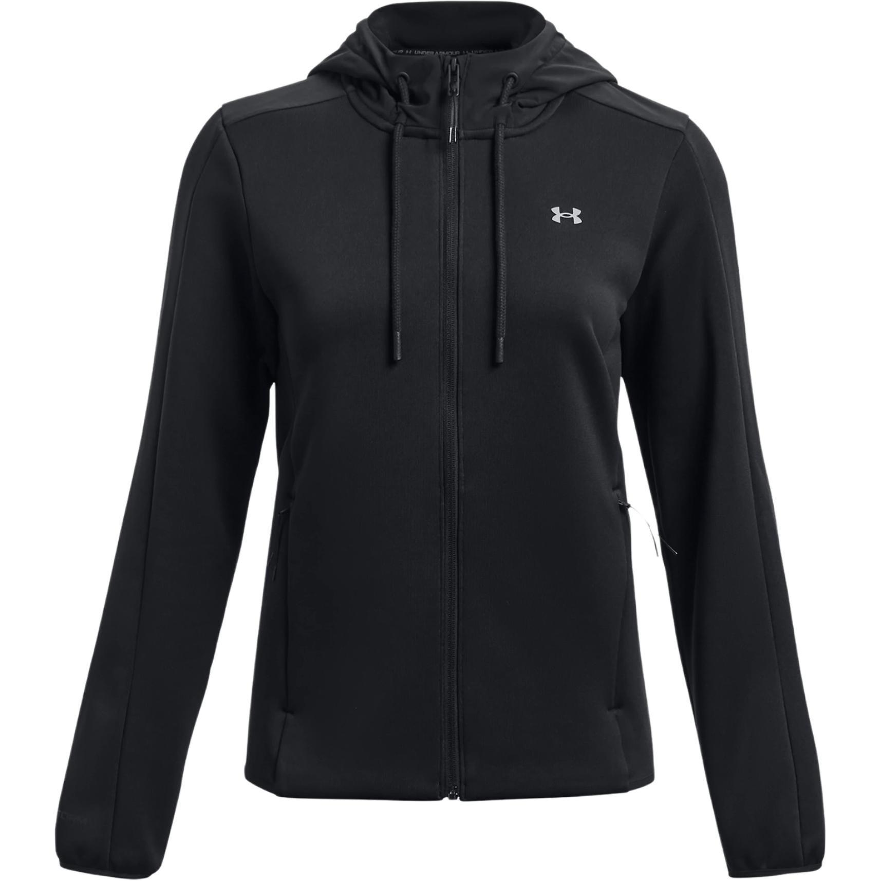 (WMNS) Under Armour Essential Swacket Full Zip Jacket Black Women s 1378850-001 L