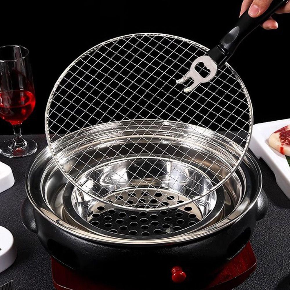 Round Grill Racks Disposable BBQ Roasting Rack New Cooking Net Tool