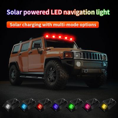 For Pickup Trucks SUV Motorcycles LED Solar Powered Cab Lights Punch-Free Wireless Truck Roof Lights Truck Pickup Warning Light