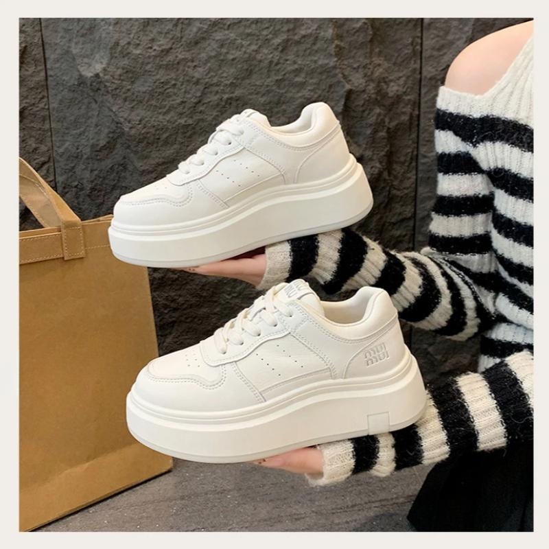 Dámská ležérní sportovní obuv 2025 Trend Nová pohodlná silná podrážka Jednoduchá jednobarevná Značková designová Denní všestranná Dámská obuv