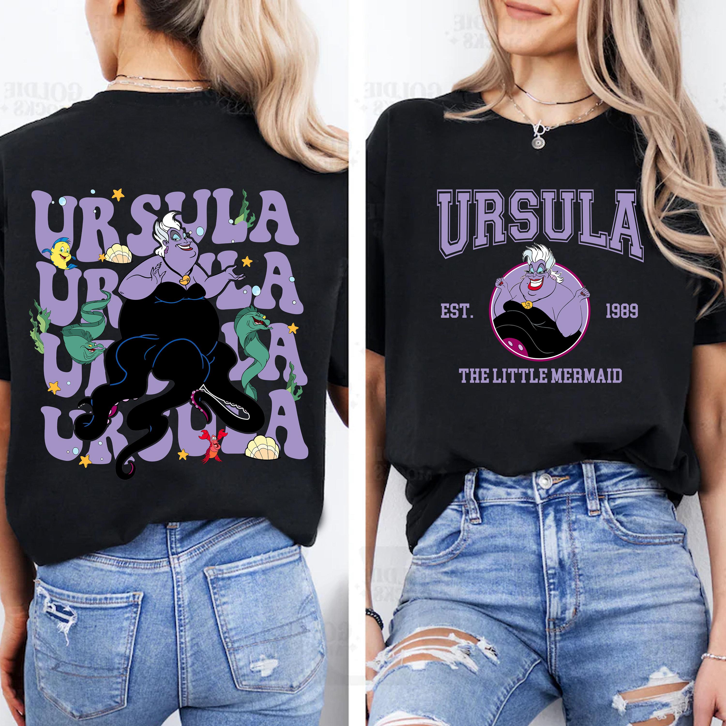 s Little Mermaid Ursula Shirt Sister Outfitss Villain Witch Shirt and Park Family Travel Outfits S