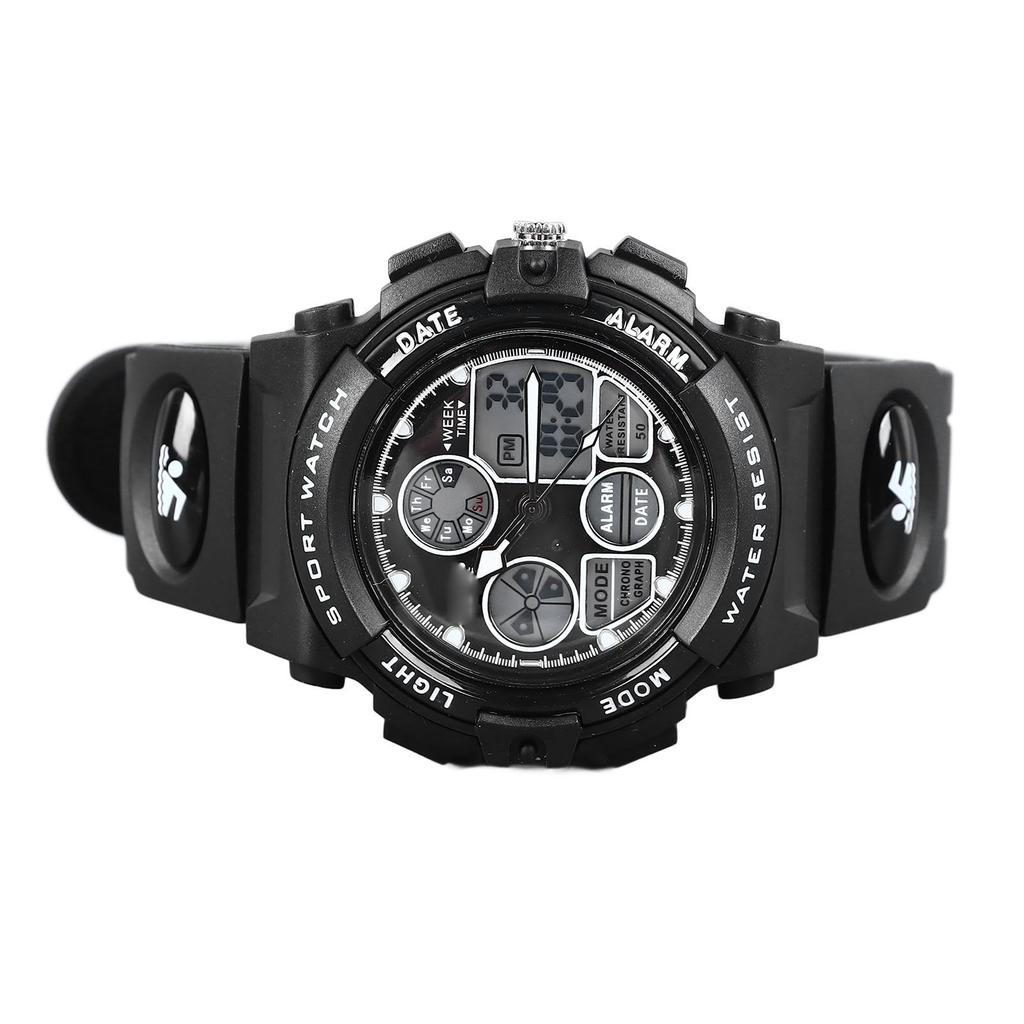 Digital Watch 50M Waterproof Accurate Display Easy To Read Electronic Watch Calendar for School Running