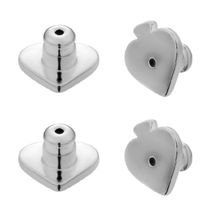 4PCS Earring Backs Ear Jewelry Replacement Earring Plugs Earrings Part Stainless Steel Texture Perfect for Daily Use
