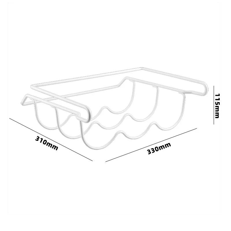 

Creative Home Furnishing Accessories Beer Bottle Fridge Organizer Wine Display Shelf Holder Hook Refrigerator Storage Rack білий