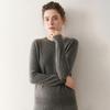 Women's Soft Cashmere Sweater: 2025 Autumn/Winter Round Neck Knit, Solid Color, Versatile Base Layer