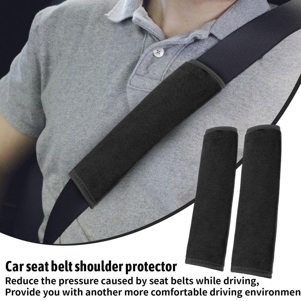 Car Seat Belt Shoulder Guard Suede Safety Belt Protective Cover Shoulder Guard Thick Anti-strangle Seat Belt Cover