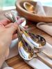 Set di 6 Cucchiaioni da Zuppa in Acciaio Inossidabile Martellato – Eleganti e Durevoli Stoviglie di Qualità Premium per la Tavola