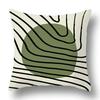 Green Plant Sofa Cushion Comfort Pillow Office Pillowcase Living Room Home Decorative Printed Pillowcase
