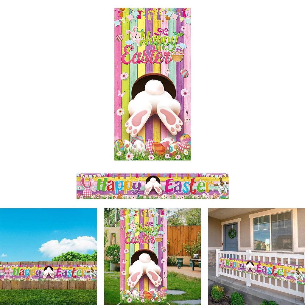 Bunny Banner - okouzlující venkovní dekorace na Velikonoce