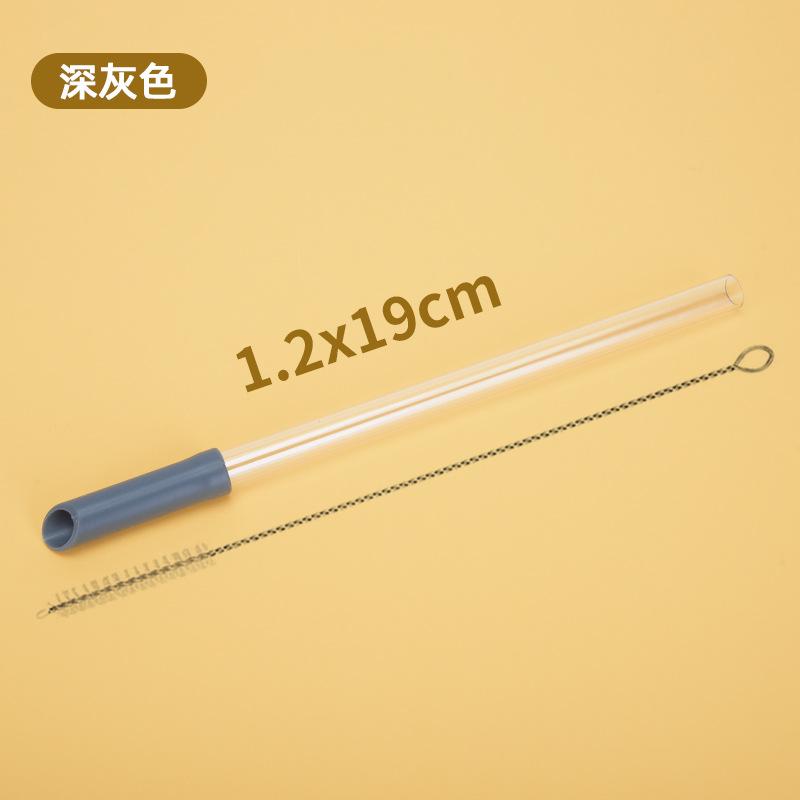 Tritan Telescopic Straw Set Milk Tea Beverage Reuse Water Cup 1.2Cm Straw Multi-Color Optional
