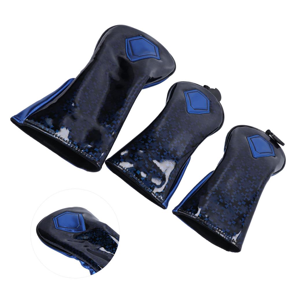 Golf Club Head Cover for Driver Cover Blade Putter Cover PU Leather Headcover Protector