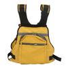 Fishing Vest Backpack Adjustable Breathable Outdoor Fishing Vest Yellow Free Size