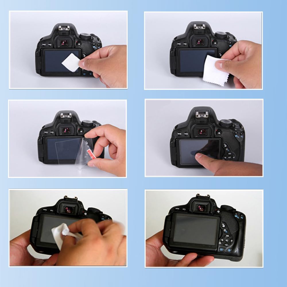 of Glass Screen Protector for Canon EOS Kiss M2 Kiss M M100 M6 II Over 9H and [Set 2] Ultra-Thin RP/EOS / / / / M6, 95% Transmittance, Hardness,