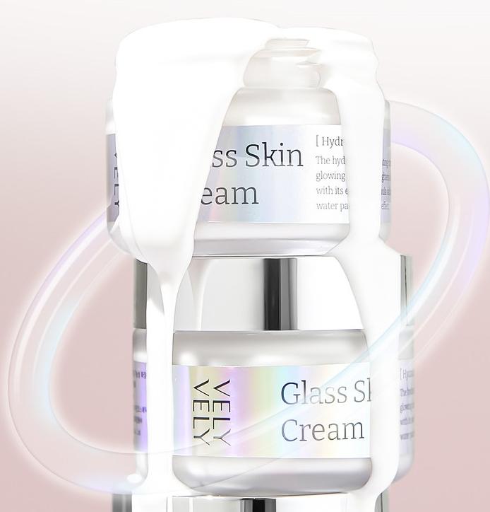 VELY VELY Glass Skin Cream 60ml – Hydrating & Brightening Moisturizer
