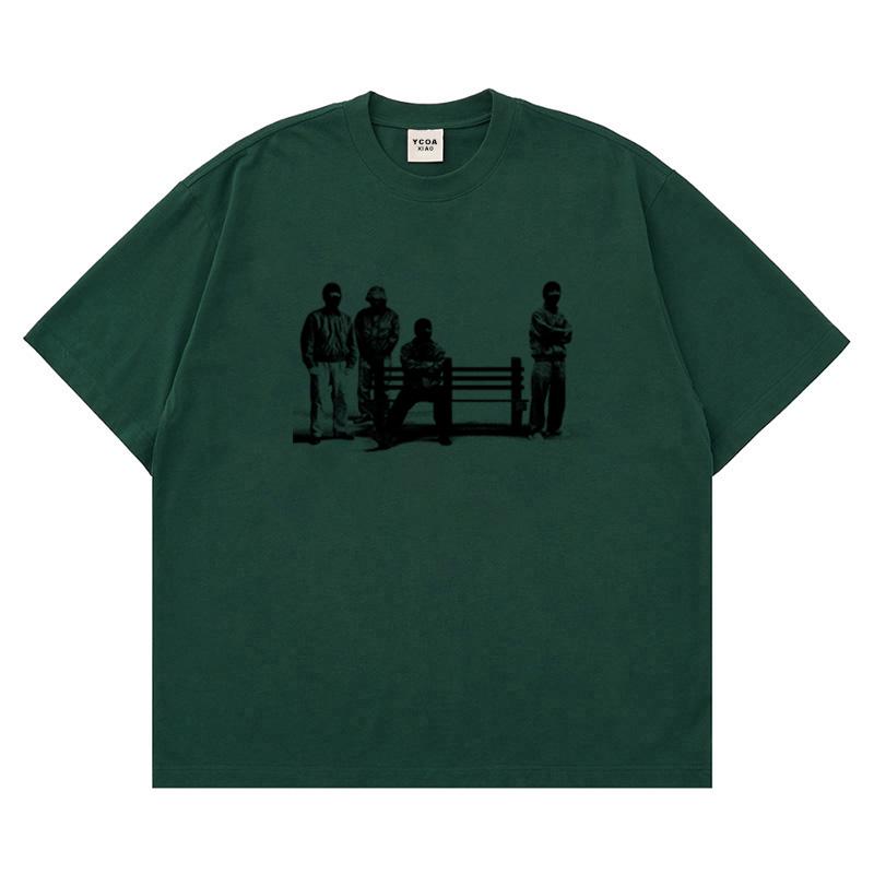 

Men TShirt Graphic Oversized 100 Cotton Aesthetic Summer Vintage Korean Harajuku Short Sleeve Tops Tee Y2k Streetwear Clothing 4XL
