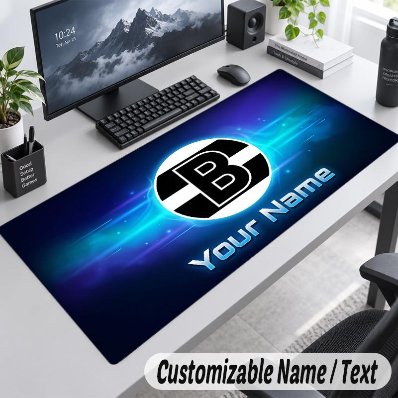 Custom Name Text Mouse Pad Borussia Mönchengladbach Personalized Desk Pad For Work And Gaming