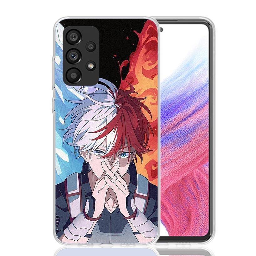 Todoroki Shoto MHA My Hero Phone Case For Samsung Galaxy A17 A16 A14 A15 A13 A57 A56 A54 A55 A53 A37 A36 A34 A35 A33 A26 A24 A25