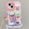 Applicable To Apple 14Pro Mobile Phone Case iPhone15 Cartoon Alien Doll 13/12 Invisible Double Bracket 16/17
