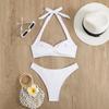 Sexy Bikini Split Swimsuit Women's European and American New Sexy Gathering Tight Backless High-end Swimsuit Women