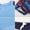 Customizable Two-Piece Short Sleeve Swimsuit for Kids & Teens - Plus Size, Quick-Drying, Loose Fit