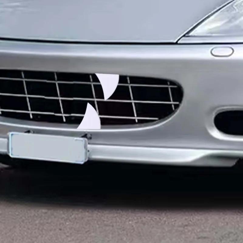 3D Car Teeth Sticker Universal Bumper Decoration Mounted Decorative Rearview Mirror Car Sticker Halloween Gift 2pcs Black White