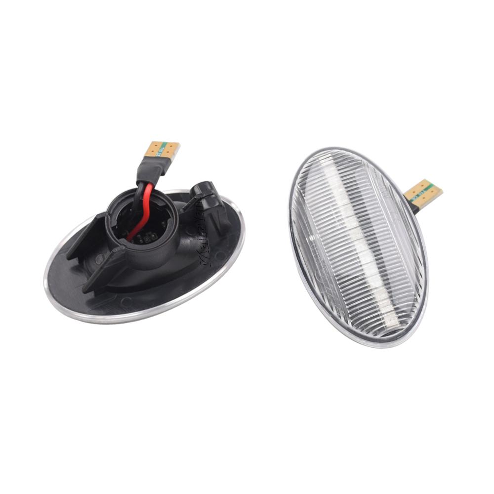 2x Dynamic LED Turn Signal Lights Side Marker Car Accessories for Mercedes-Benz Smart 450 & Benz W639 W168 W447