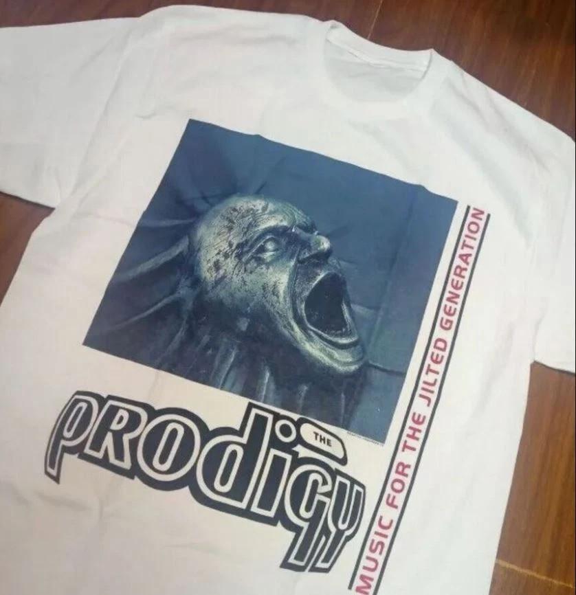 

The Prodigy Музыка для отверженного поколения Хлопковая Белая Футболка S-5XL EN705 Унисекс Футболка XXXL