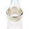 Great CHANEL Ring Logo Engraved Wide Ring Accessories Silver SV925 Women Used