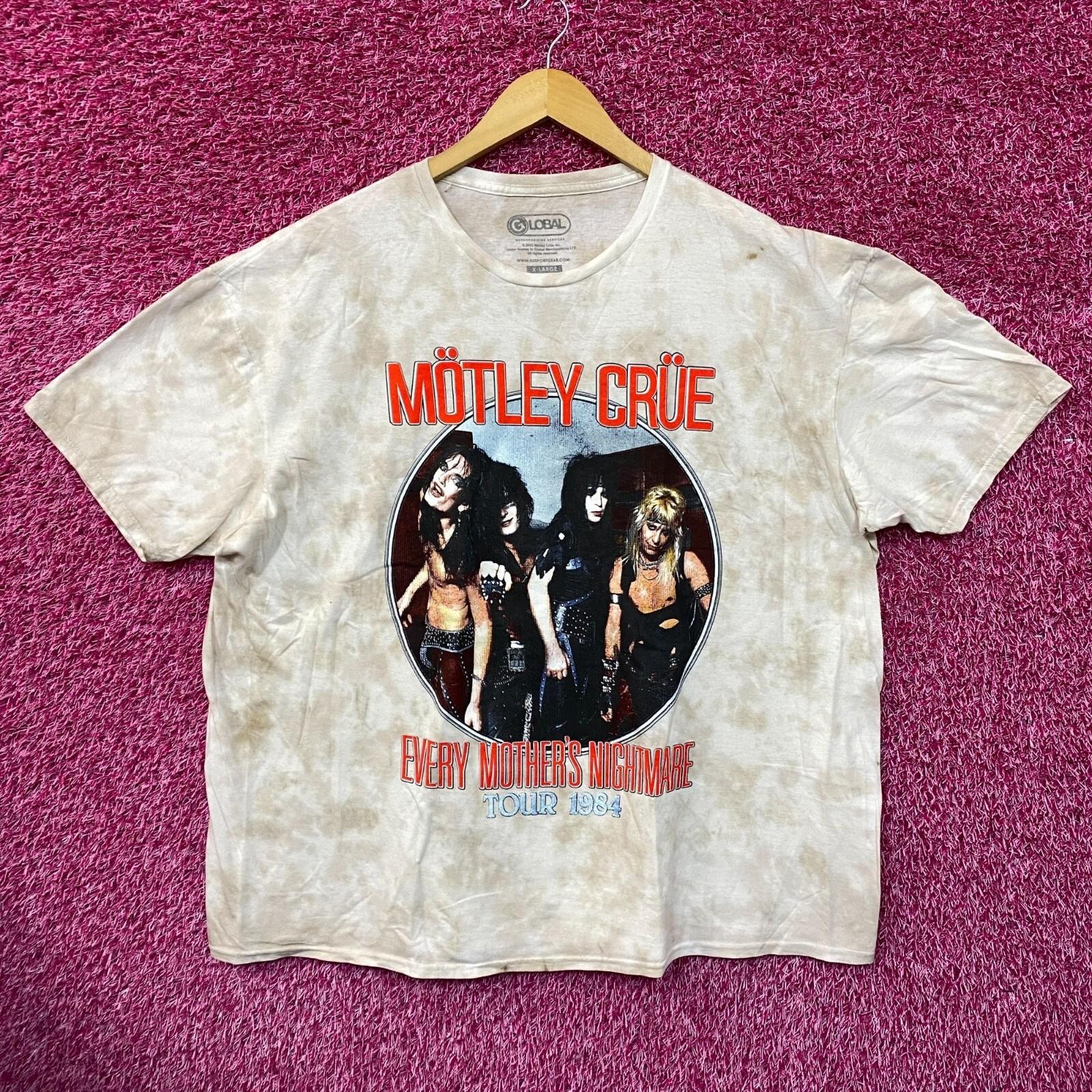 Motley Crue Самый страшный кошмар каждой матери Тур 84 Свободный Тай-дай XL L