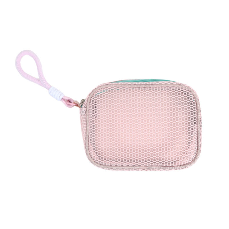 Dopamine Mesh Makeup Bag Women'S Large Capacity Portable Toiletry Bag Cosmetics Storage Bag Multifunctional Tote Bag