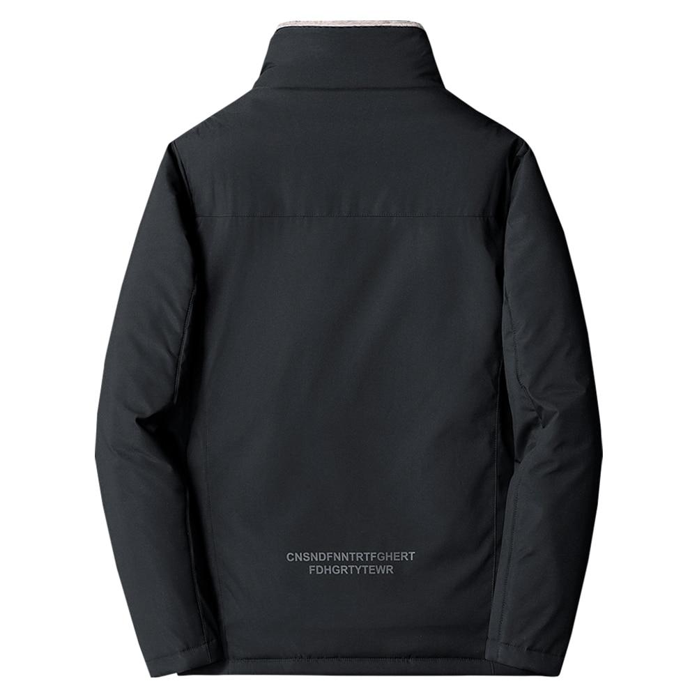 Uomo Inverno Nuovo Casual Classico Caldo Spessore Pile Parka Giacca Cappotto Uomo Autunno Moda Tasche Parka Antivento Uomo Taglie Forti