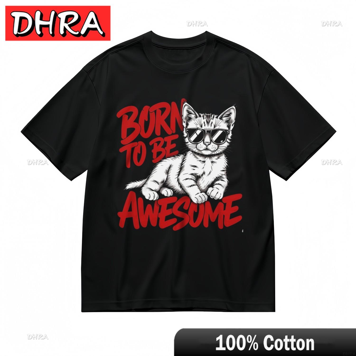 

Womens Comfy All Season Fashion Classic TShirt Awesome Kitty Printed Tee Fresh Edgy Graphic Shirts for Daily Wear TShirt 4XL
