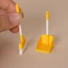 [J] 1/5 Sets Doll Home Cleaning Tools Decor Toy 1:12 Dollhouse Miniature Brush Dustpan Kit Micro Life Scene Decoration Props