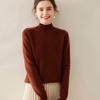 Women’s Thick Cashmere High Collar Knit Sweater – Autumn/Winter Saddle Shoulder Layer