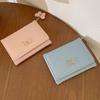 Pu Wallet For Women Short Card Holder With Multiple Card Slots For Daily Use