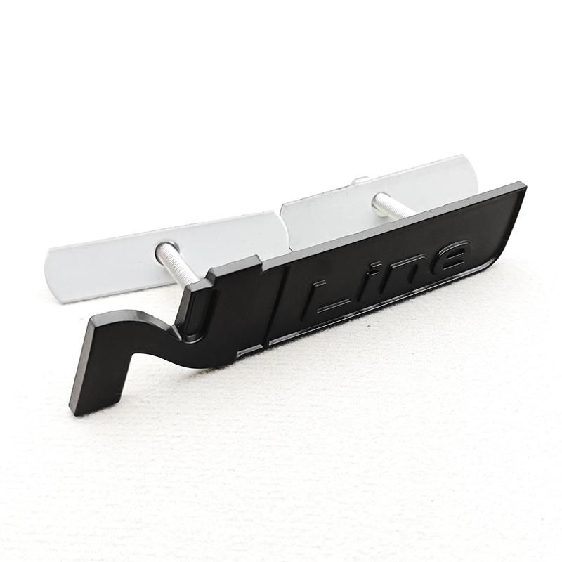 HWCB2 3D Metal NLine N Logo Rear Boot Trunk Emblem Front Grille Badge Decal For Hyundai I20 I30 Sonata Kona Elantra Tuson Car Stickers